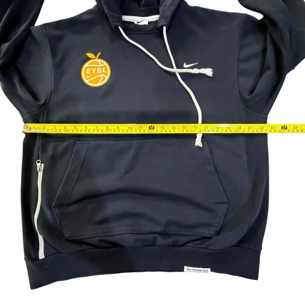 Nike EYBL Hoodie RARE Mens Medium Black Dri Fit Basketball Love Give Work EUC